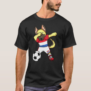 T-shirt Dab German Shepherd Pays-Bas Fans de football Jers