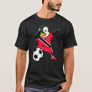 T-shirt Dab Penguin Trinité-Et-Tobago Fans De Football Jer