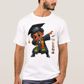 T-shirt Dabbing African Black Toddler Boy Graduation