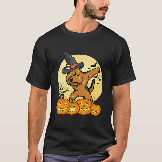 T-shirt Dabbing Airedale Terrier Funny Dab Dance Chien Hal (Devant)