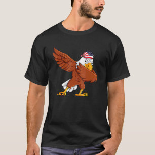 T-shirt Dabbing American Bald Eagle 4 juillet Dab Boys G