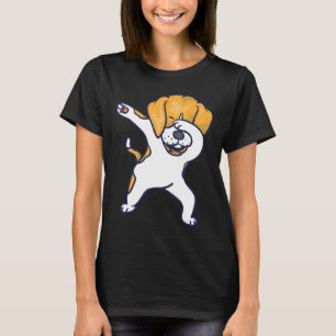 T-shirt Dabbing Beagle Cool Super I Love Dab Dogs