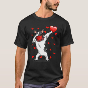 T-shirt Dabbing Buldog Visage Masque Dab Dance Funny Valen
