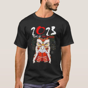 T-shirt Dabbing Bunny Année Du Lapin 2023 Chinois Nouveau