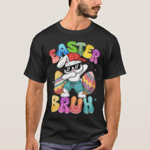 T-shirt Dabbing Bunny Pâques Bruh mème drôle Dire Ados