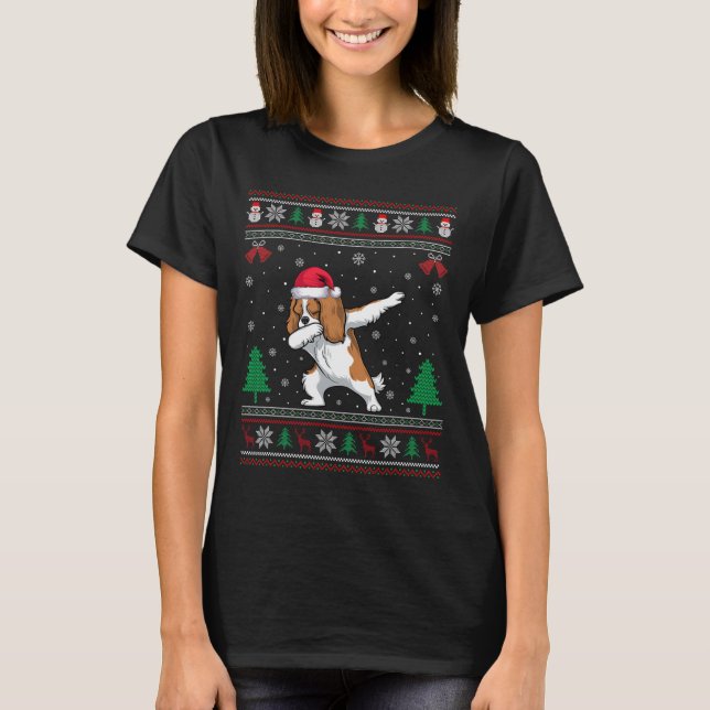 T-shirt Dabbing Cavalier King Charles Spaniel Chien Père N (Devant)