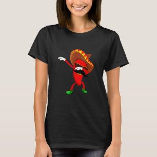 T-shirt Dabbing Chili Mexicain Poivre Dab Cute Mens Femme