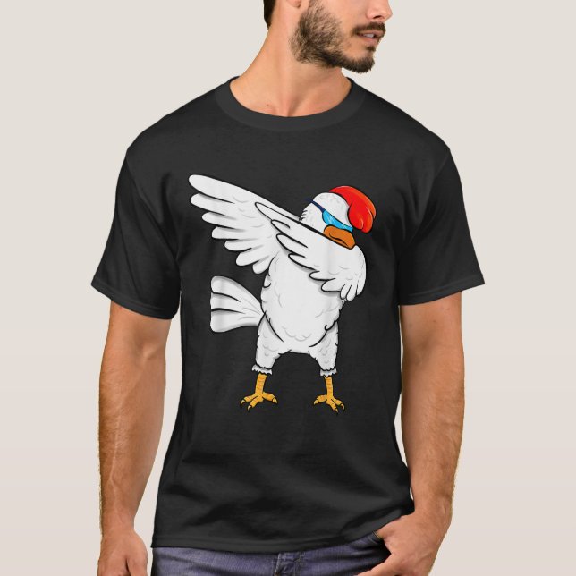 T-shirt Dabbing Dabbing Chicken Amant Cool Dab Party Don T (Devant)