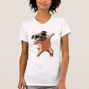 T-shirt Dabbing Dabbing Dab Carlin Chien Animaux Danse Ani