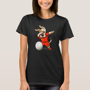 T-shirt Dabbing Dog Fier Chine volleyball fans Jersey Chi