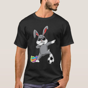 T-shirt Dabbing Easter Bunny Rabbit Dab Soccer Player Eggs