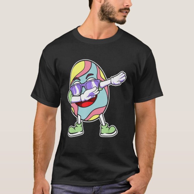 T-shirt Dabbing Easter Egg Boy Girls Hunter Hunter Hunter  (Devant)