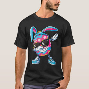 T-shirt Dabbing Easter Egg Boys Enfants Filles Chasse Chas