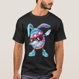 T-shirt Dabbing Easter Egg Boys Enfants Filles Chasse Chas