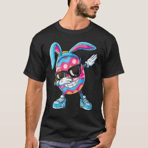 T-shirt Dabbing Easter Egg Garçons Enfants Filles Chasseur