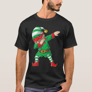 T-shirt Dabbing Elf Squad Garçons Enfants Famille Xmas Cor