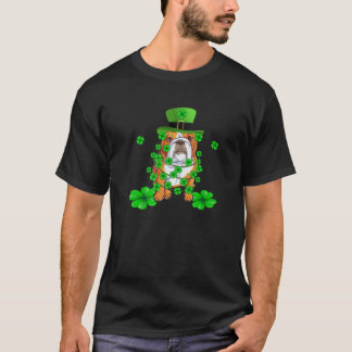 T-shirt Dabbing English Bulldog St Patrick's Day