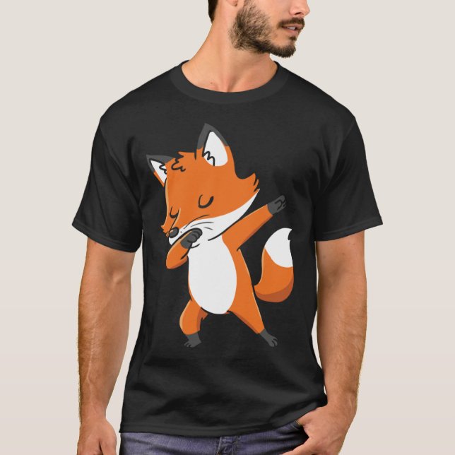 T-shirt Dabbing Fox for Fox (Devant)