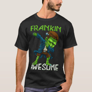 T-shirt Dabbing Frankenstein Halloween Frankin Awesome