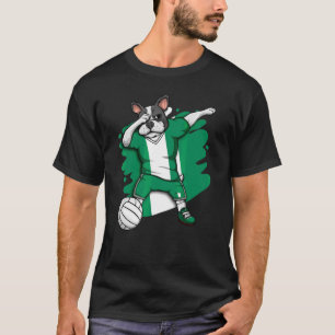 T-shirt Dabbing French Bulldog Nigeria Fan Jers