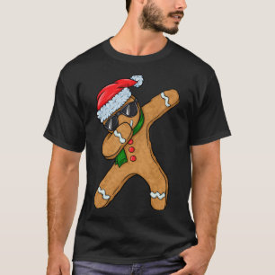 T-shirt Dabbing Gingerbread Homme Cookie Père Noël Christm