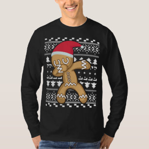 T-shirt Dabbing Gingerbread Man laide de Noël