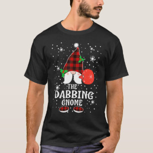 T-shirt Dabbing Gnome Buffalo Plaid Matching Family Christ