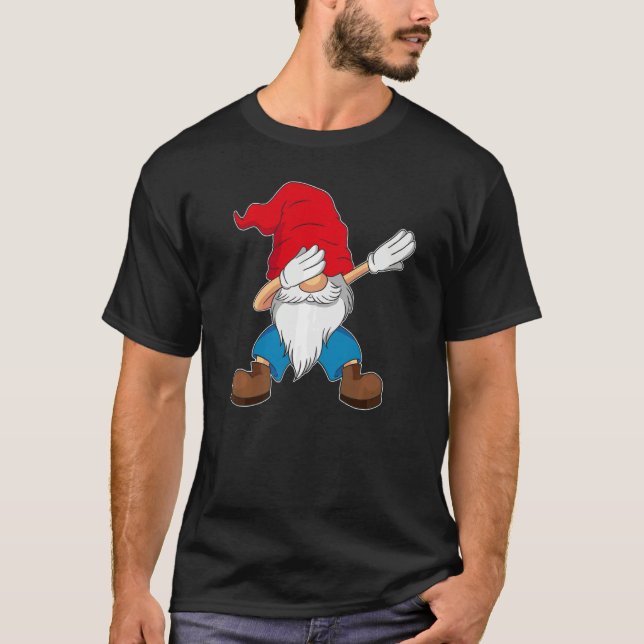 T-shirt Dabbing Gnome Christmas Family Matching (Devant)