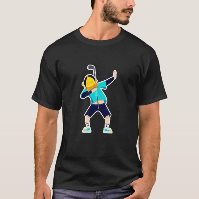 T-shirt Dabbing Golf Player Golfeur fans de golf Dab Dance (Devant)