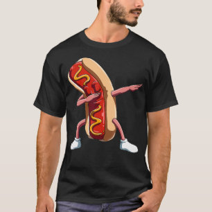 T-shirt Dabbing Hot Dog Dab Hot Amoureux de les chiens Nat