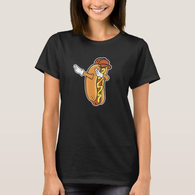 T-shirt Dabbing Hotdog (Devant)