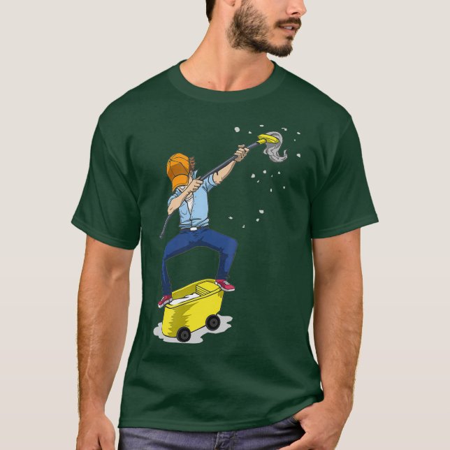 T-shirt Dabbing Janitor T Dancing Don Pour (Devant)