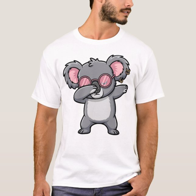 T-shirt Dabbing Koala Funny Cute Dab Dance (Devant)
