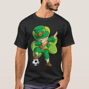 T-shirt Dabbing Leprechaun Soccer Jour de la Saint Patrick