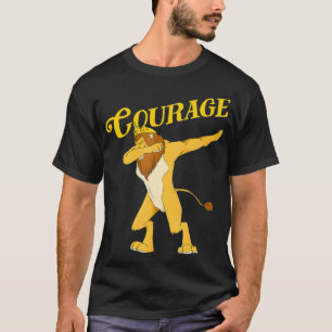 T-shirt Dabbing Lion Lion Lion Lion Le Magicien D'Oz T Cou