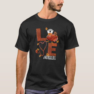 T-shirt Dabbing Love Turkey Stethoscope Nurse Life Thanksg