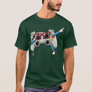 T-shirt Dabbing lunettes de soleil contrôleur de jeu vidéo