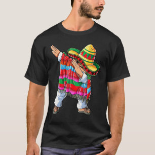 T-shirt Dabbing Mexicaine Poncho Cinco De Mayo Garçons Hom