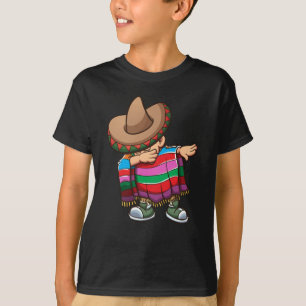 T-shirt Dabbing Mexican Kid avec Sombrero et Sombrero
