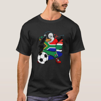 T-shirt Dabbing Penguin Afrique du Sud Fans de football Je