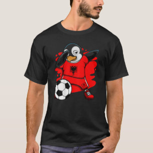 T-shirt Dabbing Penguin Albanie Fans de football Jersey Fo