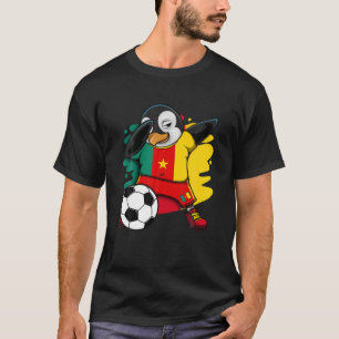 T-shirt Dabbing Penguin Cameroun Fans de football Jersey F