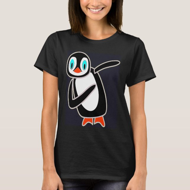 T-shirt Dabbing Penguin Cool Penguin Dab Dance Dancing Cut (Devant)