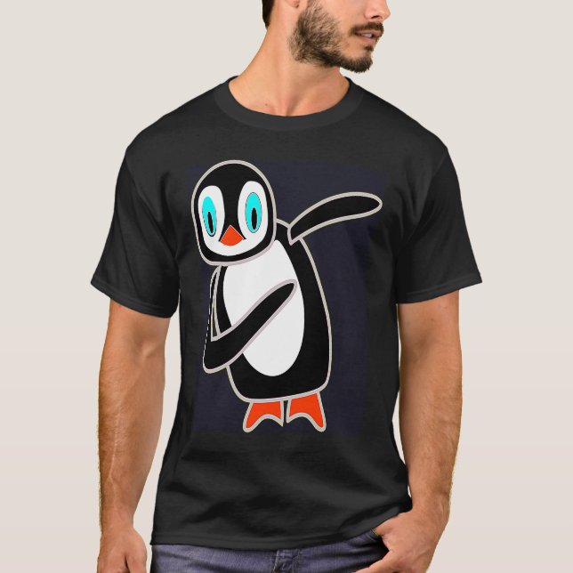 T-shirt Dabbing Penguin Cool Penguin Dab Dance Dancing Cut (Devant)