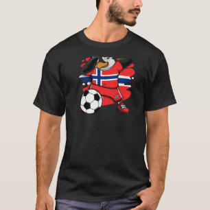 T-shirt Dabbing Penguin Norvège Fans de football Jersey Fo