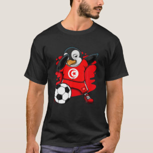 T-shirt Dabbing Penguin Tunisie Fans de football Jersey Fo