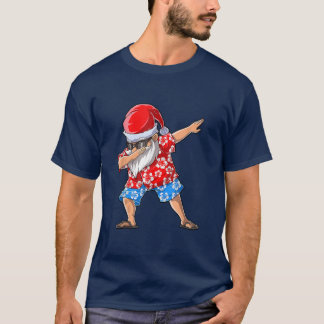 T-shirt Dabbing Père Noël Noël En Juillet Drôle Hommes Tro