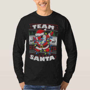 T-shirt Dabbing Père Noël Quarantaine Vilaine Garland de N