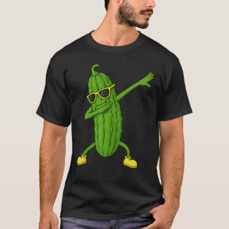 T-shirt Dabbing Pickle Dance Vegan Funny Vegetarian Cucumb