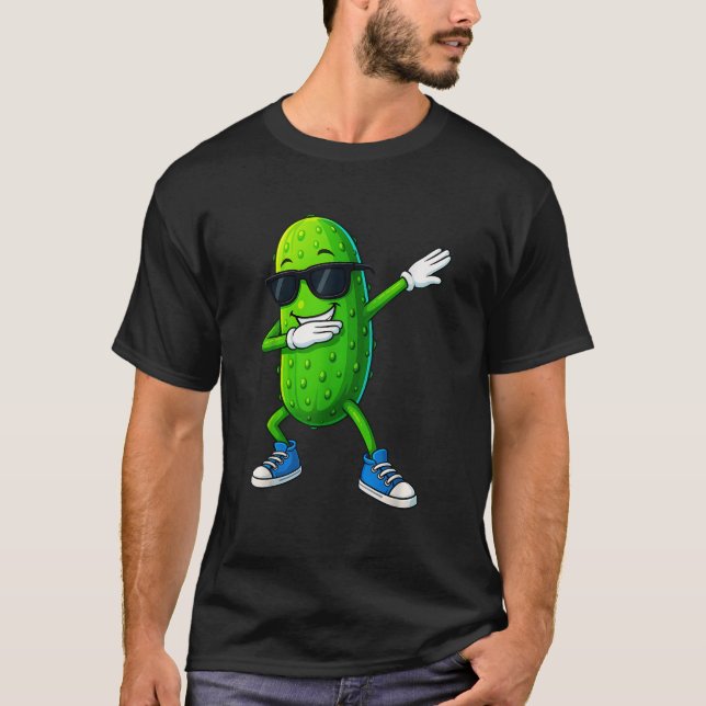 T-shirt Dabbing Pickle Dancing Concombre Drôle Picker Love (Devant)